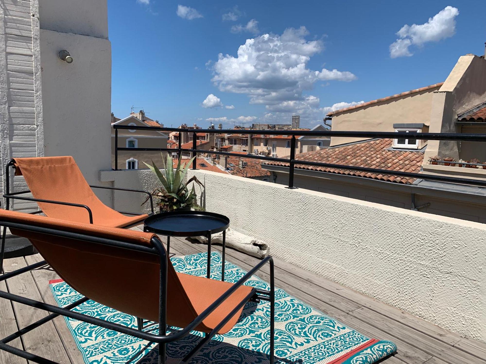 Studio Toit Terrasse Vieux Port Марсель Экстерьер фото