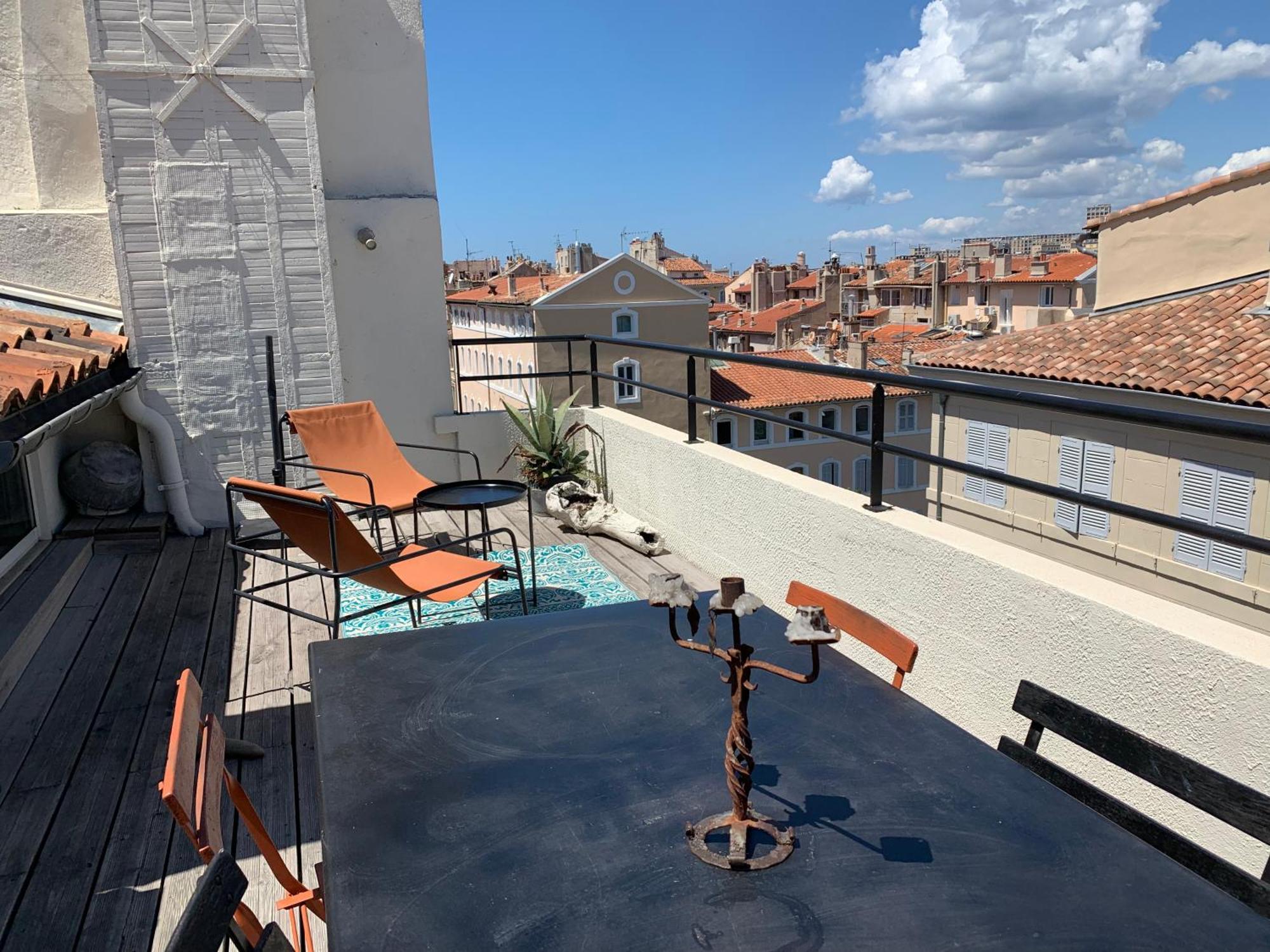 Studio Toit Terrasse Vieux Port Марсель Экстерьер фото